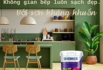Sơn tường hình khối nhiều tông màu đầy sáng tạo
