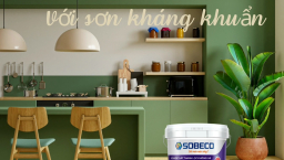 Sơn tường hình khối nhiều tông màu đầy sáng tạo